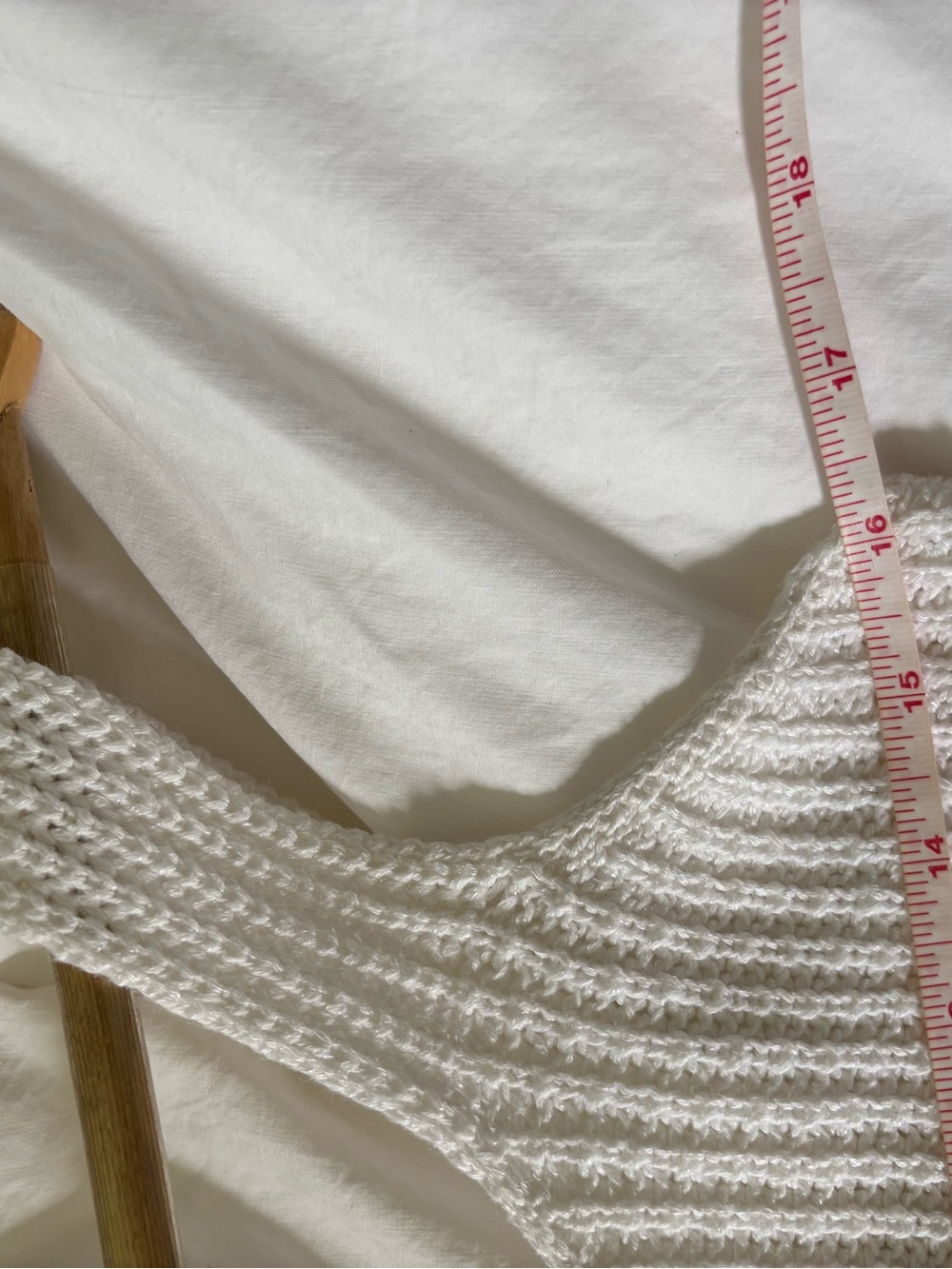 White Ribbed Knit Tank Top - Picture 7 of 7